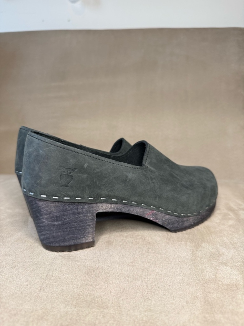 Sandgrens Handmade Swedish Wood Heel Closed-Back Bridget Clogs for Women Size 39 - Picture 8 of 14